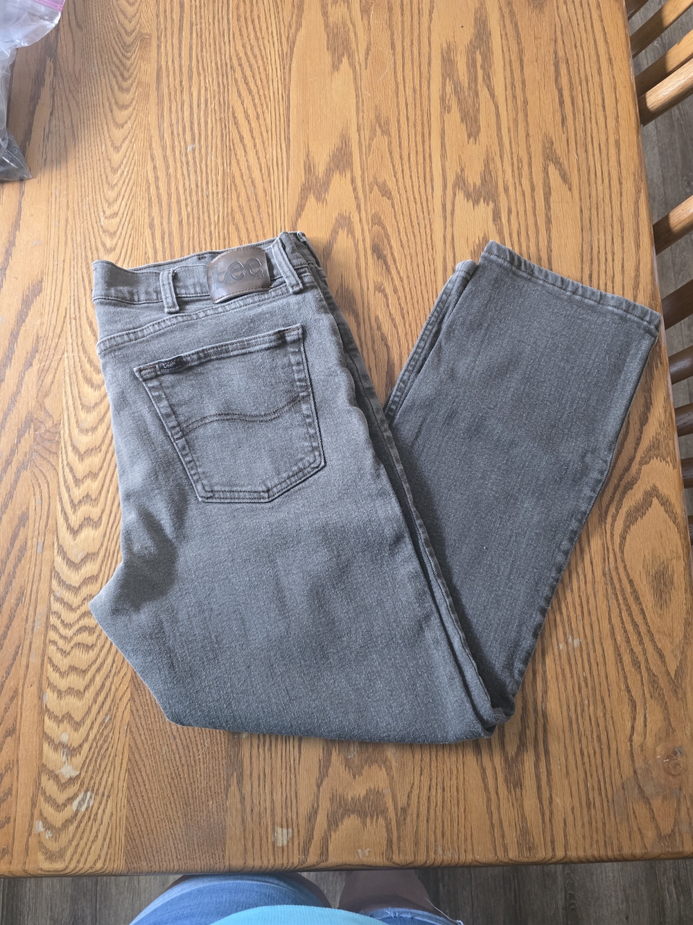 Lee Straight Leg Men's Jeans in Charcoal Gray